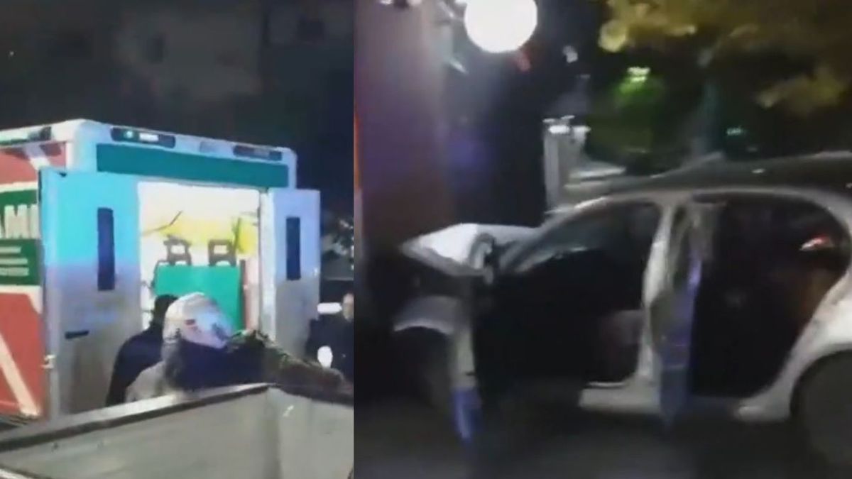 Un hombre de 37 años impactó su auto contra una columna en un supermercado de la Ciudad de Buenos Aires. (Foto: captura de pantalla)