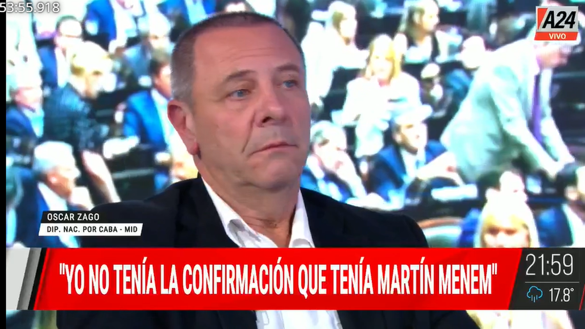 Oscar Zagodefendió su labor en la comisión parlamentaria de Juicio Político. (Foto:captura A24)