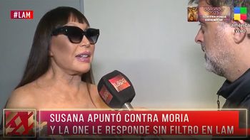 Moria Casán le respondió sin filtro a Susana Giménez: Nada me la baja más...