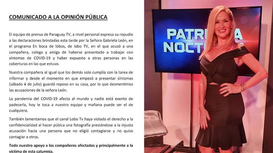 Paraguay TV condena actitud de la periodista Gabriela León