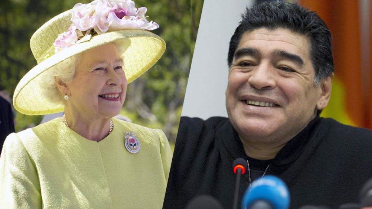 La Reina Isabel II le hizo una importante propuesta a Diego Maradona. 