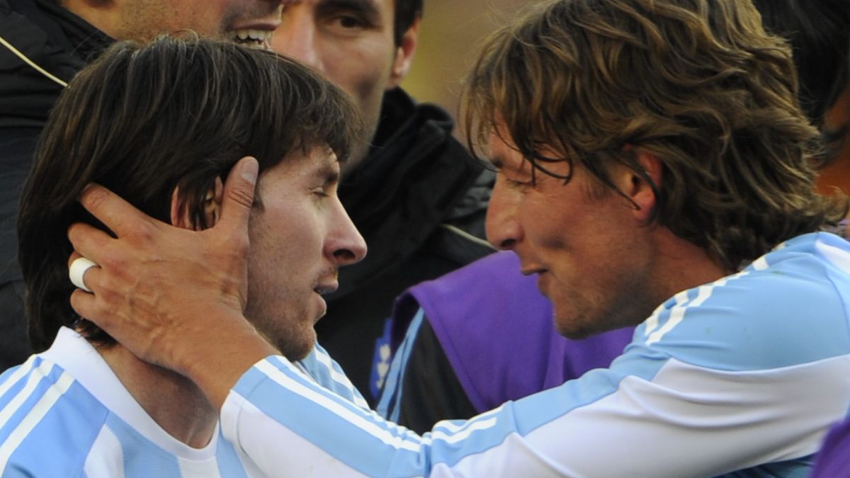 Messi y Heinze