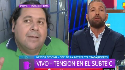 Fuerte cruce entre Néstor Segovia y Pablo Duggan por el paro de la Línea C de subte