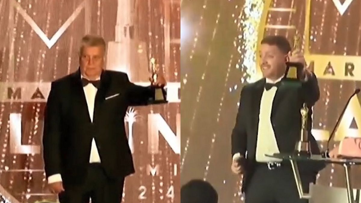 La furiosa actitud de Luis Ventura con Jonatan Viale en los premios Martín Fierro Latino: el video