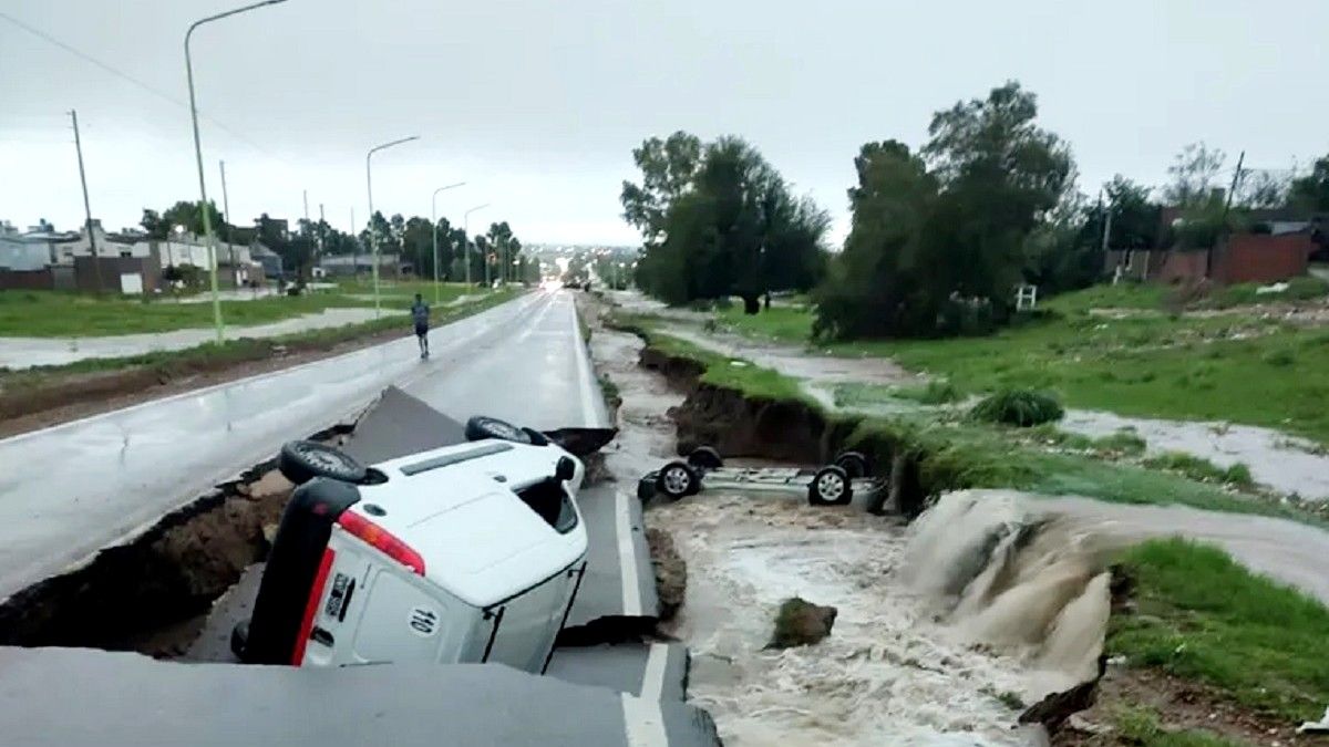 Así quedó Bahía Blanca tras el temporal. Foto: archivo.&nbsp;