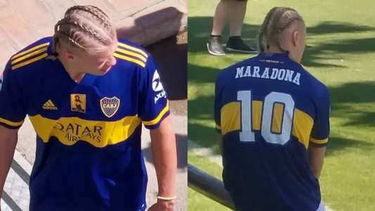 Erling Haaland le hizo otro guiño a Boca en las redes sociales