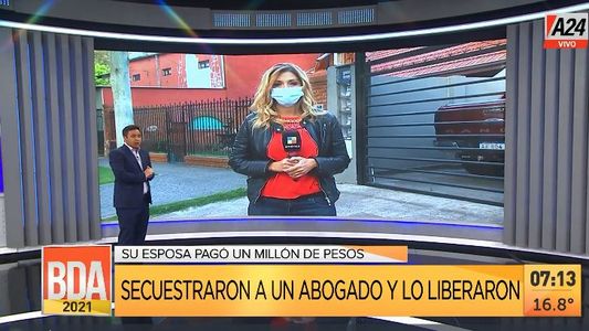 Secuestro a un abogado, pago del rescate y liberación