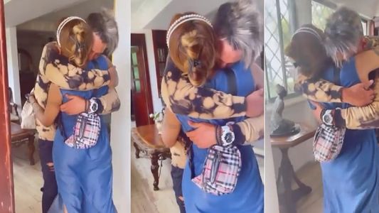 Emotivo reencuentro de Mimi Alvarado y El Tirri tras más de dos años sin verse