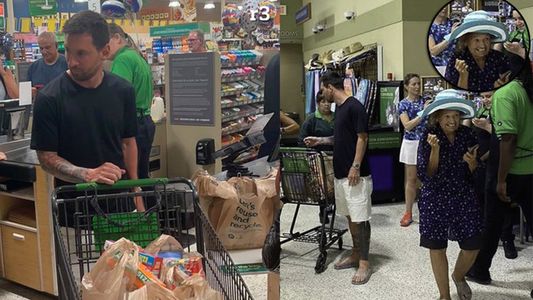 Furor por Messi en un supermercado de Miami: la repentina visita que terminó en sesión de fotos