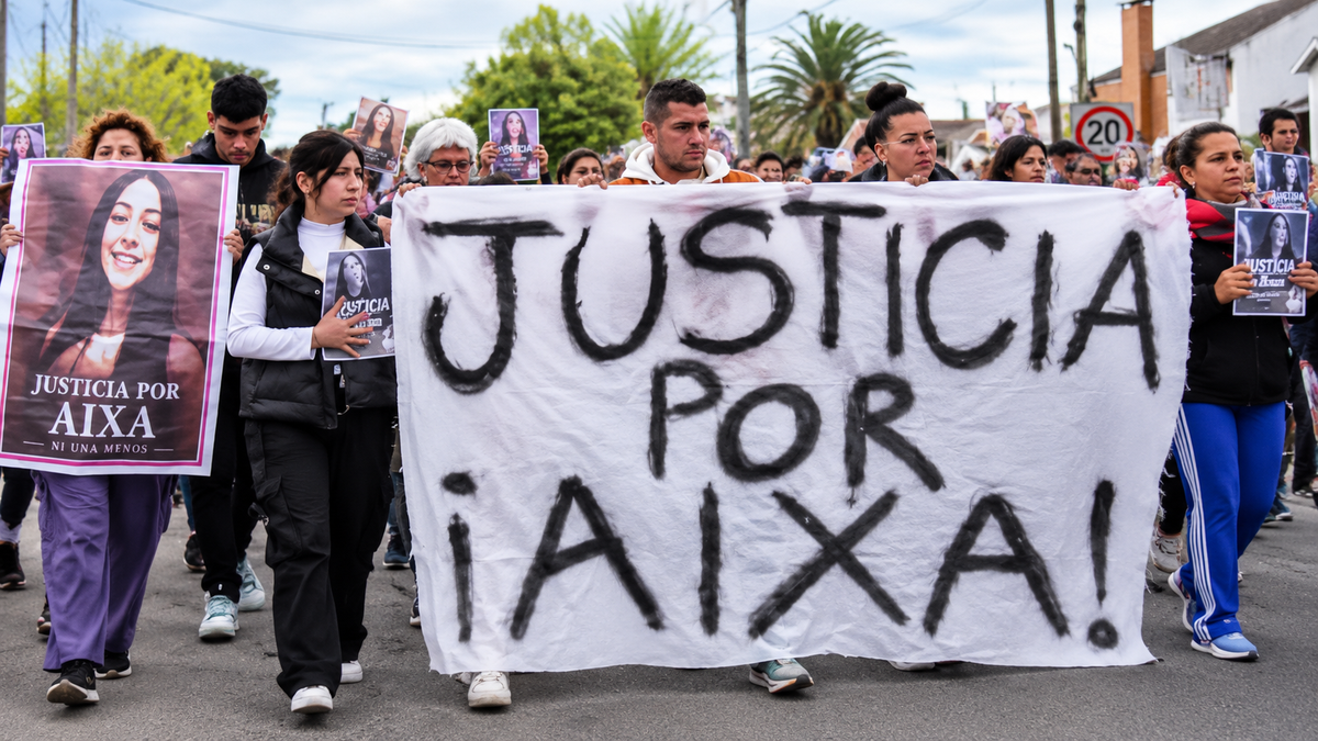 Marcharon por Aixa Mili. (Foto: captura