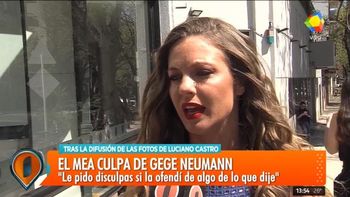 Geraldine Neumann les pidió perdón a Sabrina Rojas y Luciano Castro