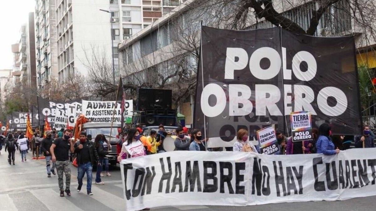 Organizaciones de izquierda marchan a Plaza de Mayo.&nbsp;