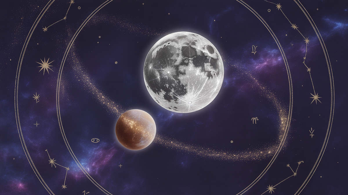 Foto: Luna y Mercurio