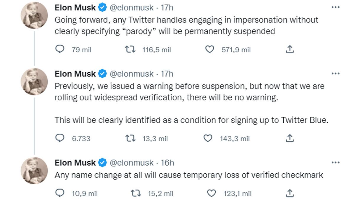 Elon Musk, reiteró que el código de conducta de Twitter sigue vigente (Foto: cuenta de Twitter de Elon Musk)