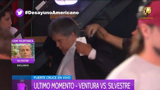 Luis Ventura se trenzó al aire con Silvestre y se fue del estudio