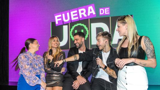 Las fotos de Juli Poggio, Nacho Castañares, Daniela Celis y Lucila La Tora Villar, en la presentación de Streams Telefe