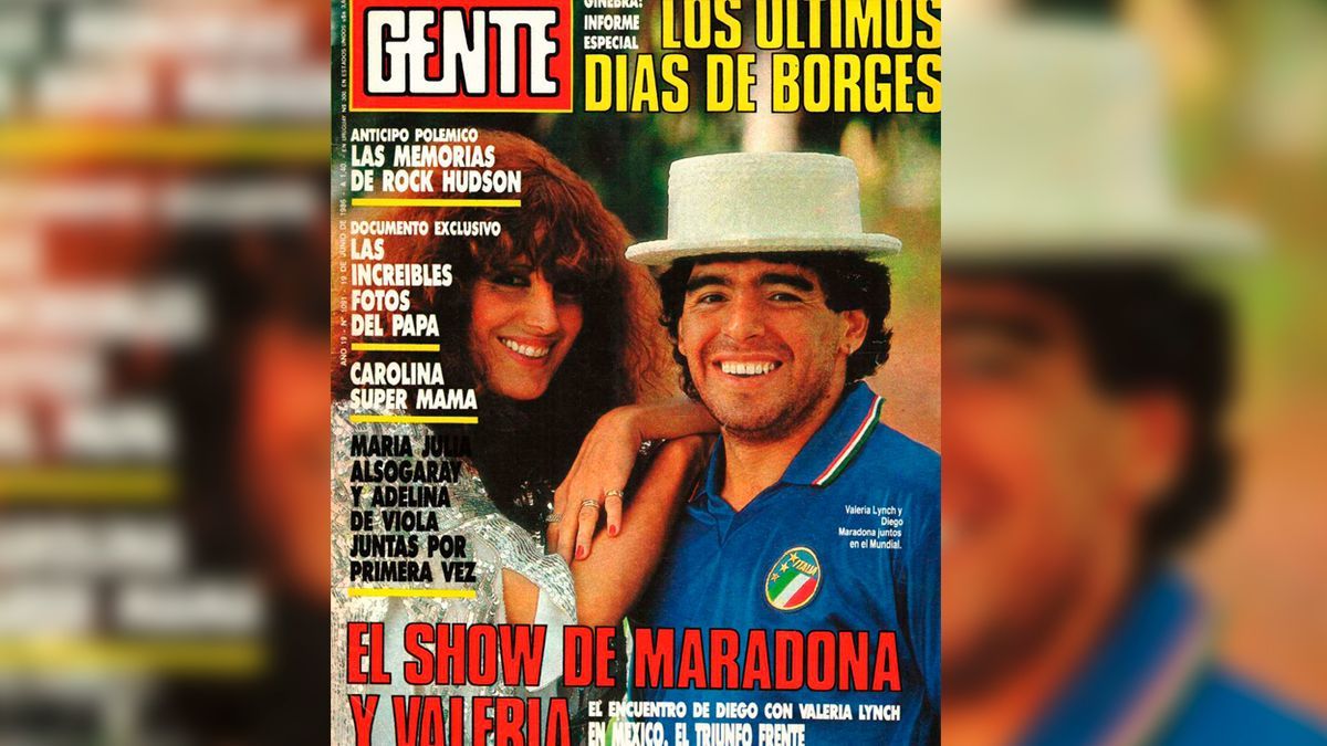 Valeria Lynch y Diego Maradona