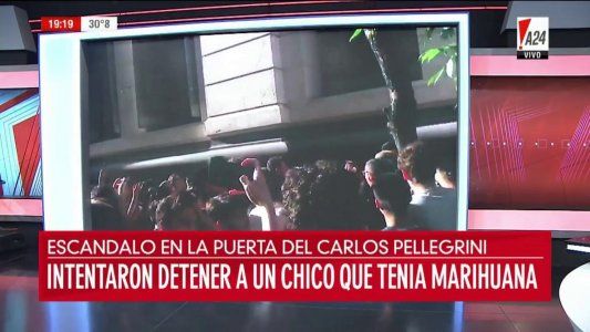 Escándalo en el colegio Carlos Pellegrini: la Policía quiso llevarse a un estudiante que tenía marihuana