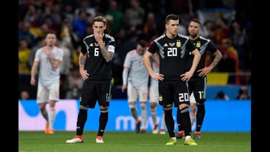 Un papelón de la Selección Argentina antes del Mundial: perdió 6-1 ante España