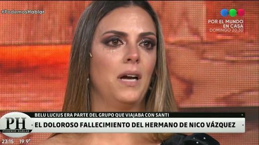 Belu Lucius se quebró al hablar por primera vez de la muerte de Santiago Vázquez