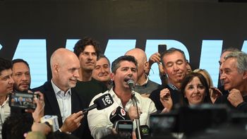 Orrego con Larreta y Lousteau (Foto: prensa JxC San Juan)