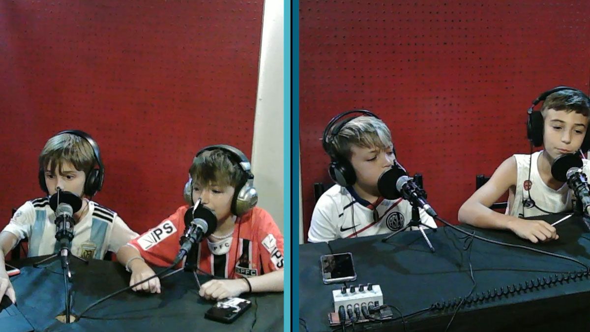 El ingenioso método que implementó un grupo de nenes para hablar de fútbol que se volvió viral