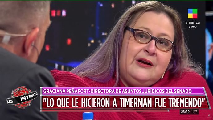 Graciana Peñafort habló mano a mano con Alejandro Fantino: Timerman era mi amigo