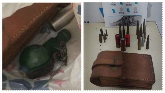 Encontraron una granada y municiones dentro de un contenedor de basura en Mar del Plata
