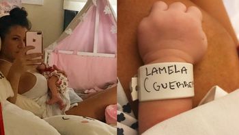 Adabel Guerrero contó por qué no puede mostrar la carita de su beba recién nacida