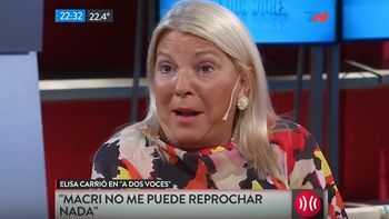 Lilita Carrió chicaneó a dos periodistas de TN: Ustedes tiemblan con Magnetto
