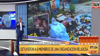 Cayó una organización religiosa dedicada a la trata de personas. (Captura de Tv) Cayó una organización religiosa dedicada a la trata de personas. (Captura de Tv)