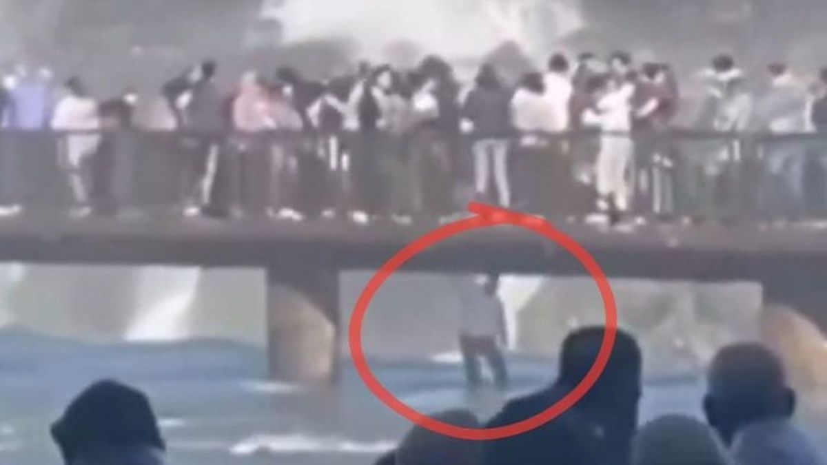 Video: un turista arriesgó su vida en las Cataratas del Iguazú por un insolito motivo