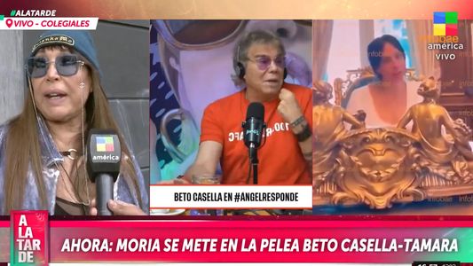 Moria Casán habló del escándalo entre Tamara Pettinato y Beto Casella: Se está echando sola