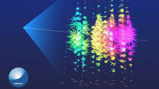 Hallan una partícula fantasma en el fondo del mar que vino desde otra galaxia y viaja a la velocidad de la luz