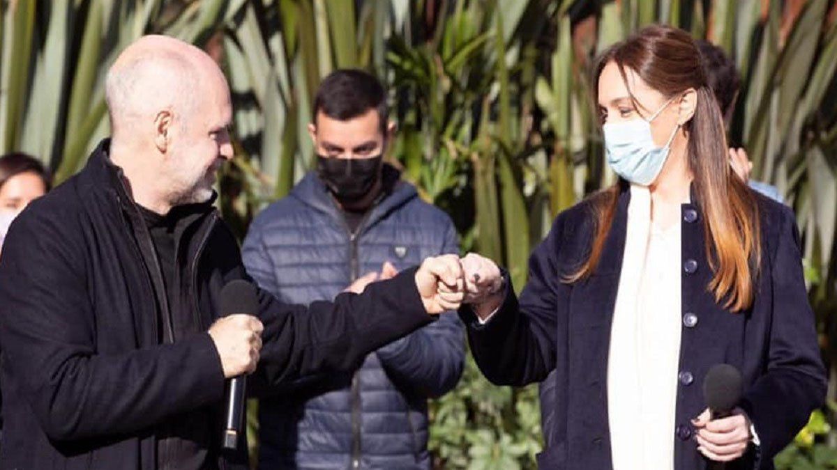 Horacio Rodríguez Larreta y María Eugenia Vidal. (Crédito: Prensa María Eugenia Vidal)