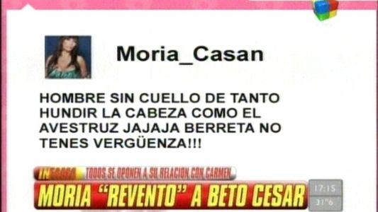 Moria Casán trató a Beto César de “Mutilado neuronal” y de “Rata”