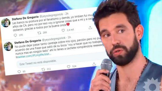 Agustín Sierra habló de la acusación de Stéfano de Gregorio a Nico Vázquez: Lloramos juntos