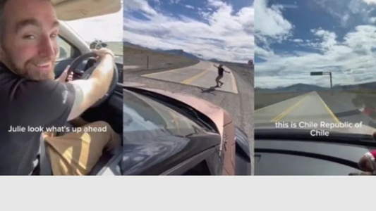 Turista besó suelo chileno y generó una tremenda polémica en redes sociales