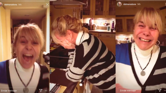 La respuesta de Dalma Maradona al guión de la serie avalado por su padre con un video de Claudia