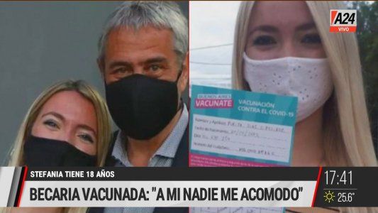 Habló la becaria de 18 años vacunada en Avellaneda: A mí nadie me acomodó