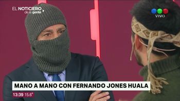 Nicolás Repetto entrevistó encapuchado a Fernando Jones Huala y levantó polvareda en las redes