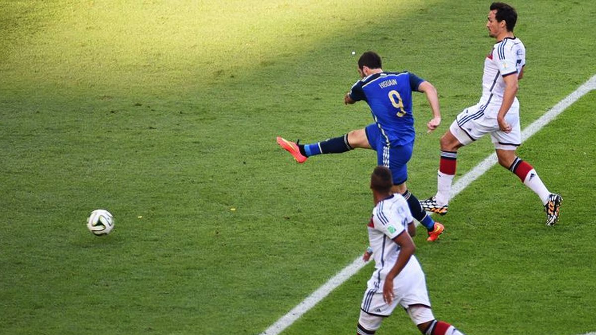 El Pipita en la final 2014.