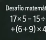 Desafío matemático: pocos encuentran la respuesta sin equivocarse