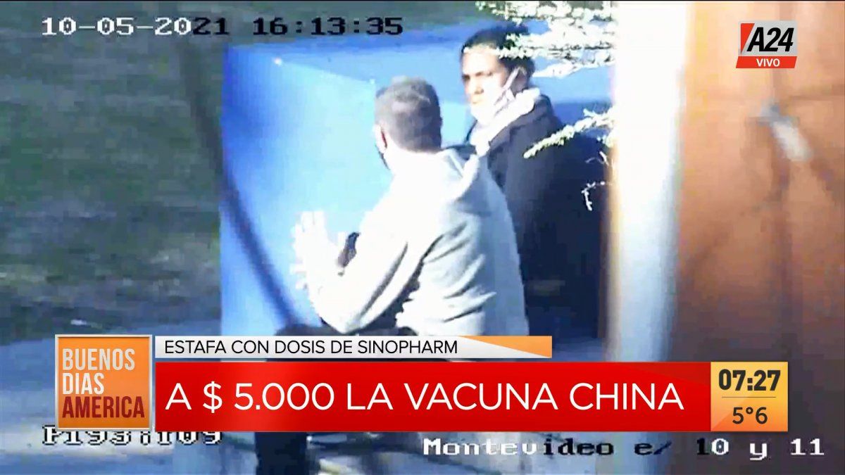 Cayó el estafador de vacunas Covid en Berisso. (Captura de Tv)