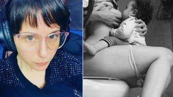 la imagen mas tierna de julieta cayetina amamantando a su hijo antonio