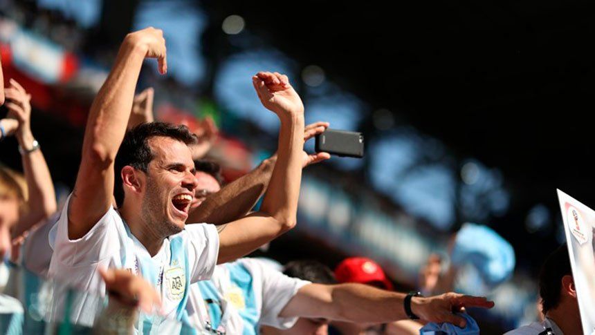 Emocionante: así sonó el himno argentino en la previa del partido
