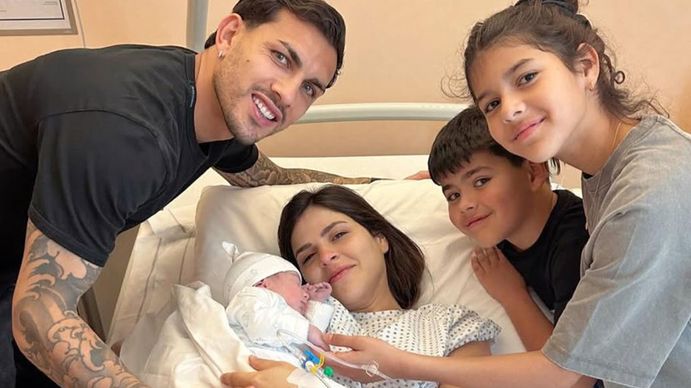 Leandro Paredes presentó a su tercer hijo y le puso el nombre de un campeón del mundo