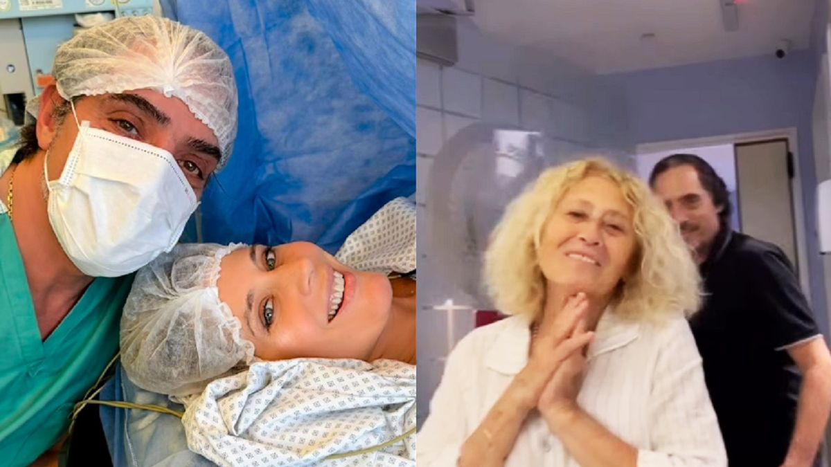 La mamá de Rocío Marengo conoció a su nieto Isidro: el video con su conmovedora reacción