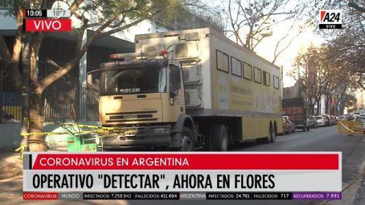 Comenzó el operativo Detectar en el barrio porteño de Flores
