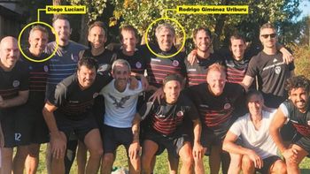 Las fotos de la polémica: jueces y fiscales jugando fútbol en la quinta de Macri.